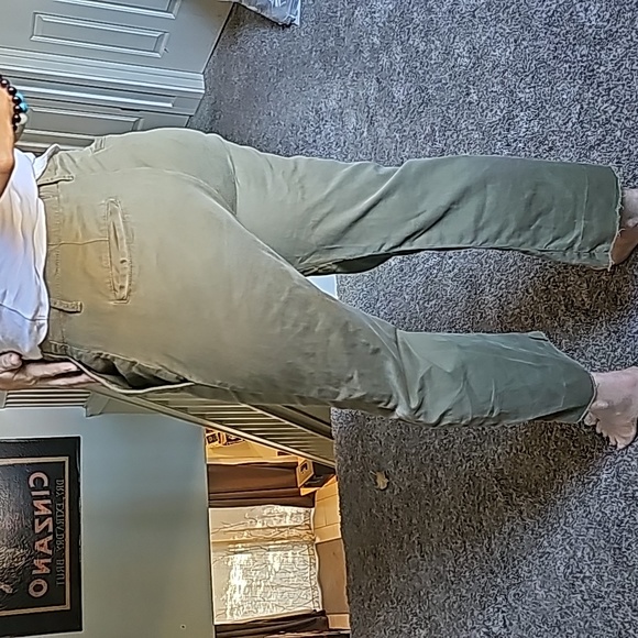 STUNNING FRAME LE TOMBOY KHAKI TROUSERS - Picture 4 of 10